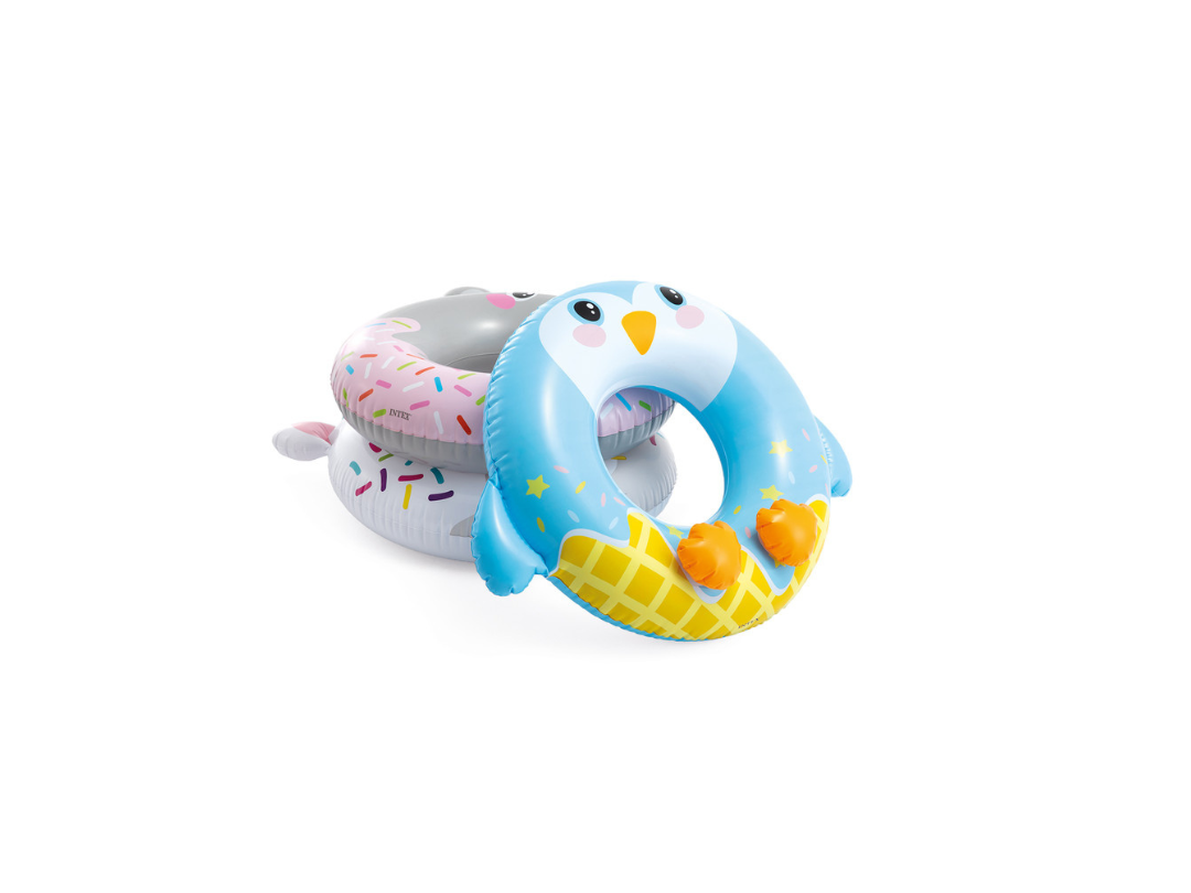 Intex Cute Animal Inflatable Swim Rings - Assortment Intex Cute Animal Inflatable Swim Rings - Assortment